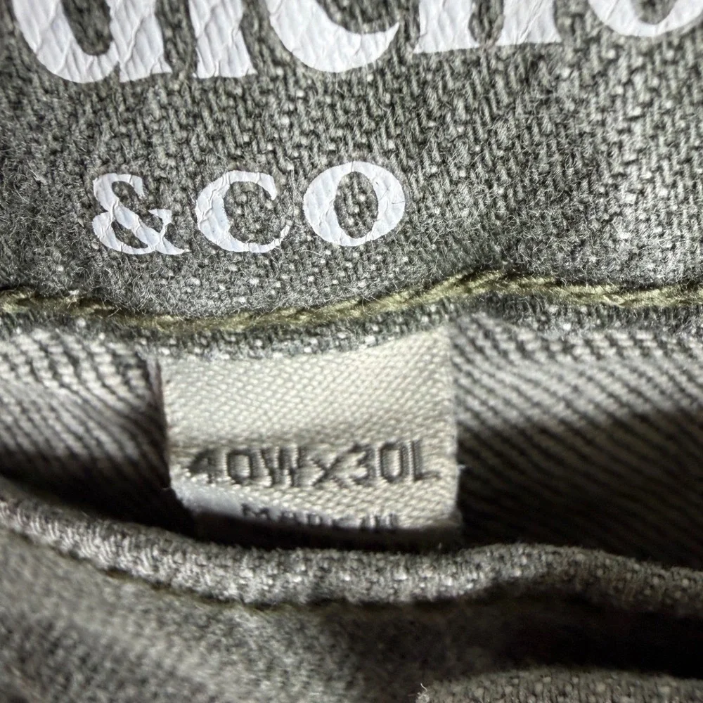 Goodfellow Slim Fit Men's Jeans size 40X30 Green